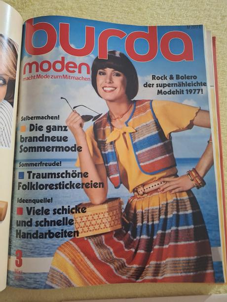 Zväzok retro burdy 1977 (1. polrok, čísla 1-6), 