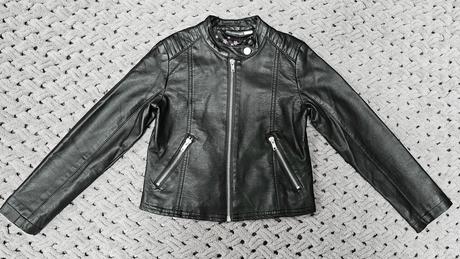 Čierna koženkové bunda, pepperts,128