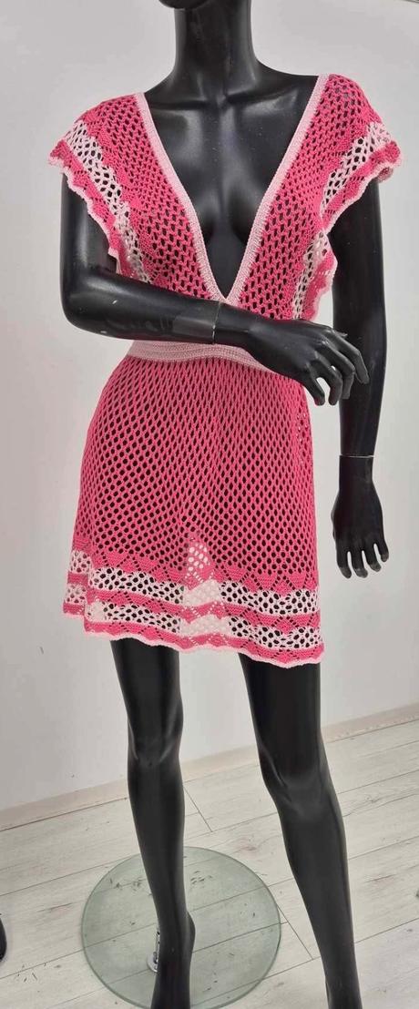 Čipkované saty na plavky, s