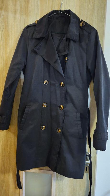 Damsky tenky prechodny kabat, 2 rady gombikov, m, m