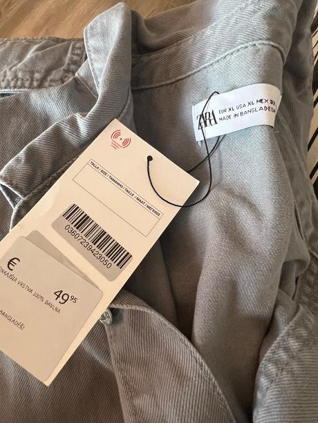 Zara riflove overaly sivý / béžový, zara,m