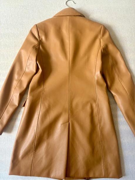 Koženkový kabát, amisu,xs