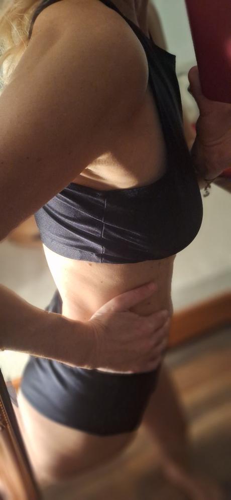 Komplet nara top a push up šortky na pole dance, l