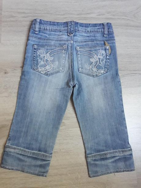 Dievčenské riflové kraťasy m, 128