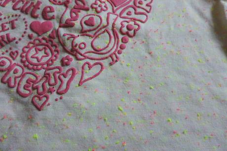 Neónový nátelník + sivý k nemu - cena spolu, baby club,74