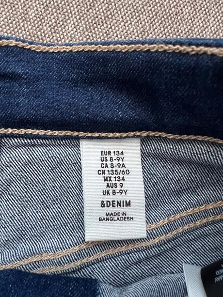 Rifľové nohavice, h&m,134