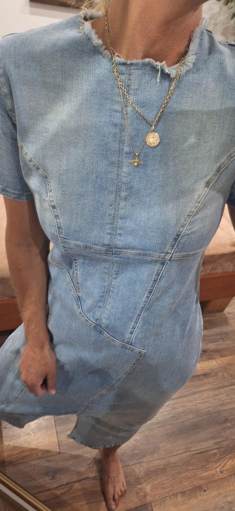 Riflové šaty zara m/l, zara,l