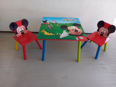 Detský stôl so stoličkami mickey mouse, 