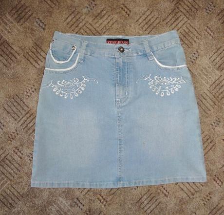 Kvalitná džínsová sukňa, xs