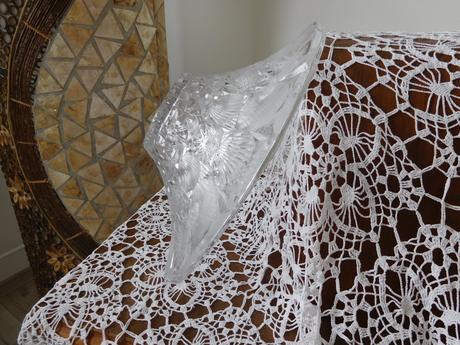 Veľká krištáľová misa bohémia-priemer-31 cm,, 