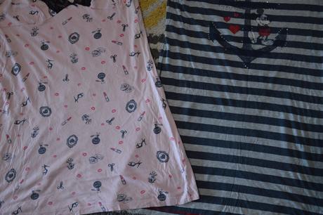 Ružová nočná košela, f&f,s