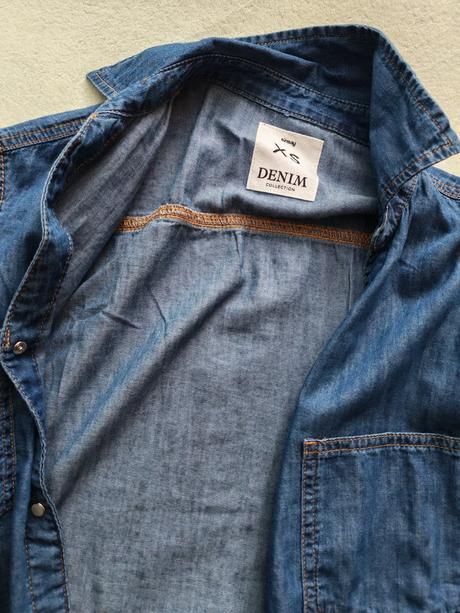 Košeľa s riflovým vzhľadom, sinsay,xs