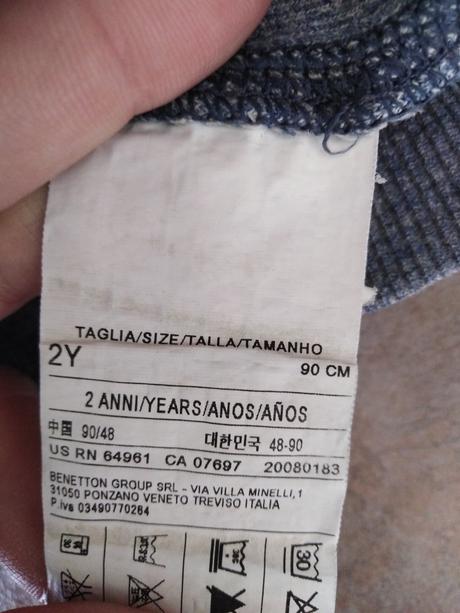 Melirovana mikina, benetton,92