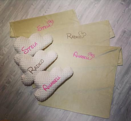 Letná deka s menom,