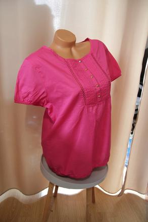 Bavlnená ružová blúzka, xl, xl