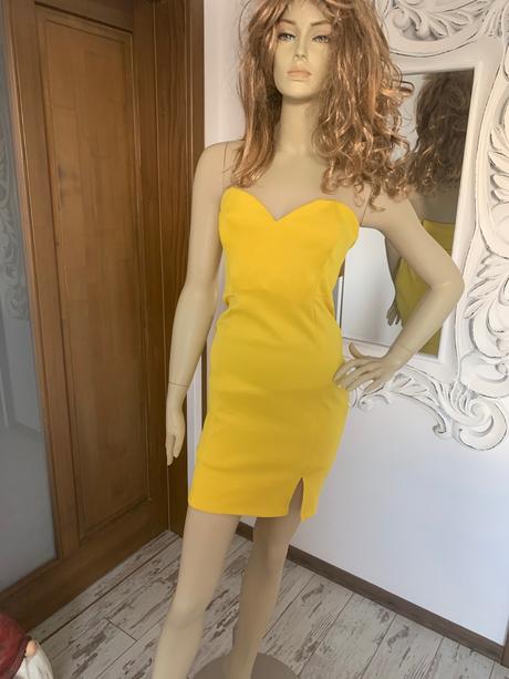 Zlte saty gina tricot, s