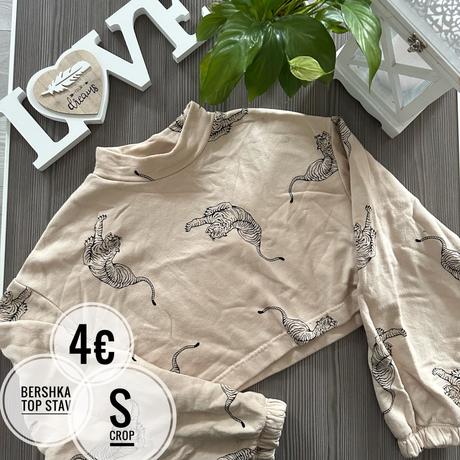 Crop mikina, bershka,s