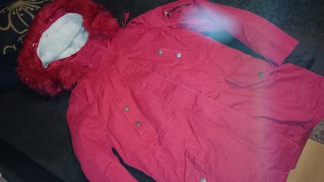 Červená univerzálna vetrovka, xs