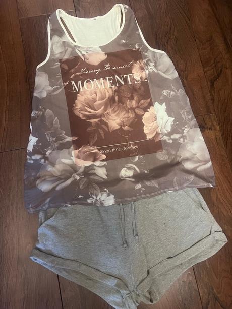 Tielko + kraťasy, h&m,m