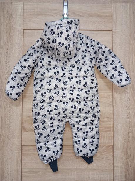 Zimný overal, bundička modrá a modrobiela, 68–80