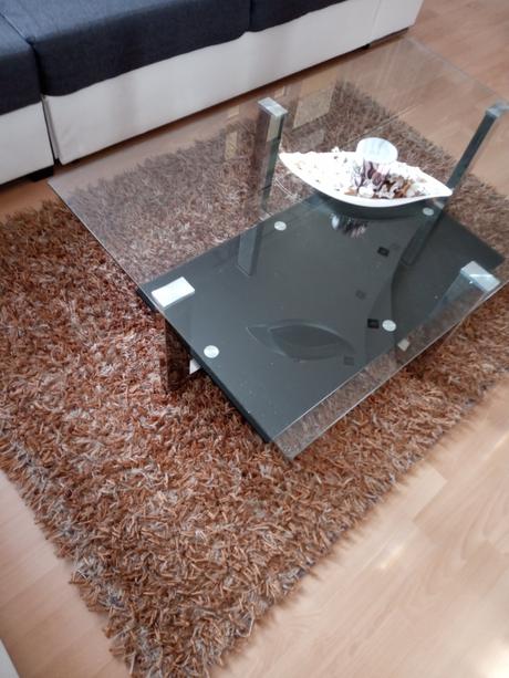 Koberec hnedo strieborny113x163 cm, 