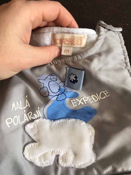 Zimné šatočky podšité s medvedikom, 68