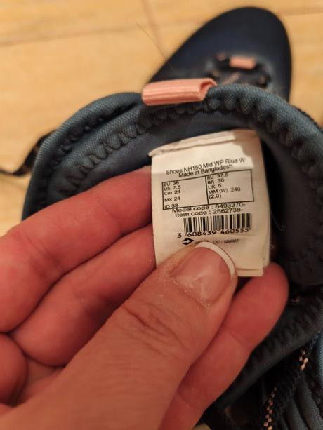 Turistické topánky decathlon, 38