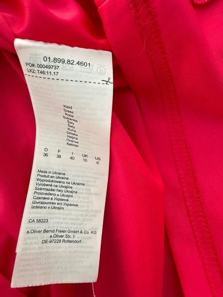 Puzdrové šaty s.oliver black label cyklamenove, s.oliver,38