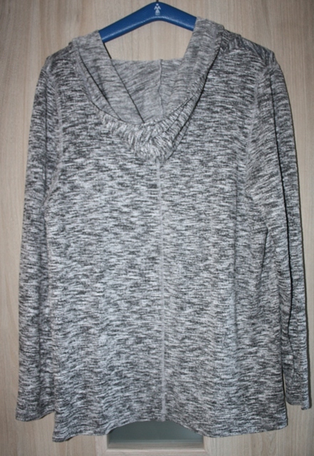 Sveter s kapucňou bez zapínanie, l