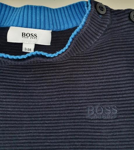 Hugo boss tmavomodry svetrik, hugo boss,98