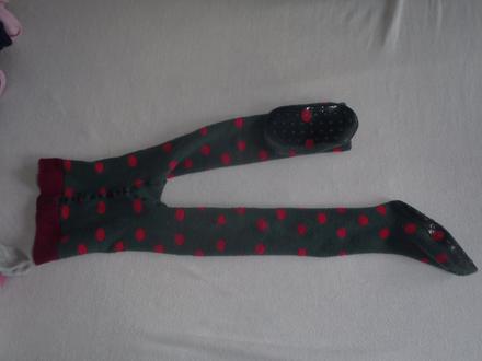 Teplé šedé pančušky s bodkami, lupilu,104