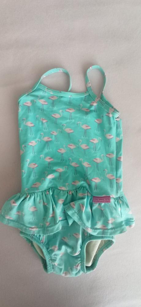 Plavky s čiapkou pre dievčatko, 80