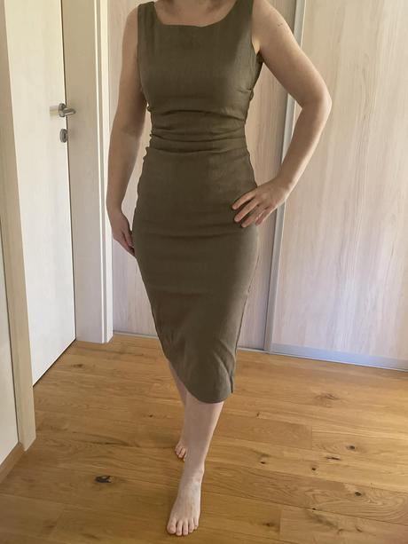 Ľanové šaty značky zara veľkosť s, zara,s