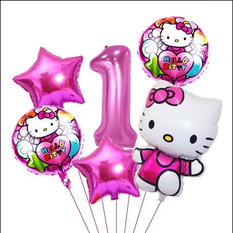 Set foliovych balonov hello kitty, 