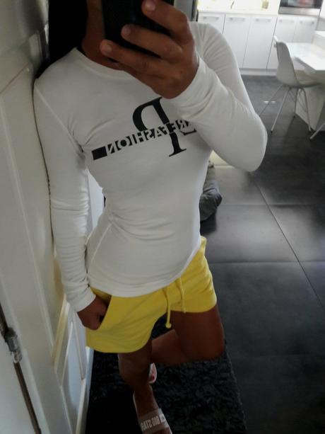 Retro zlte sortky, m