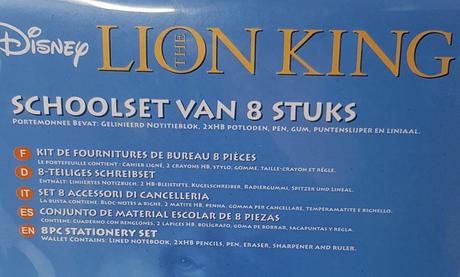 Leví kráľ lion king disney zošit a ceruzky,