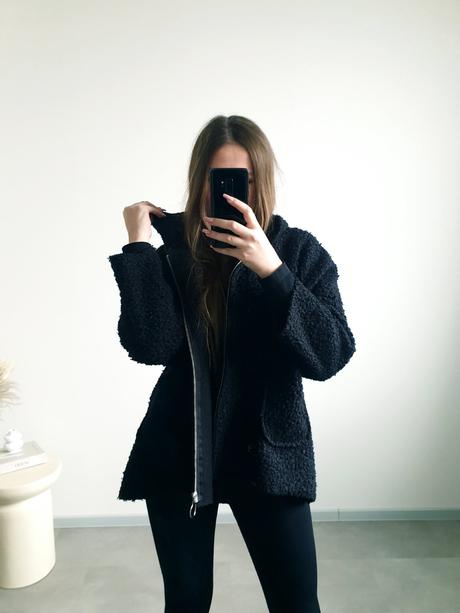 Čierna bundička/mikina l, l