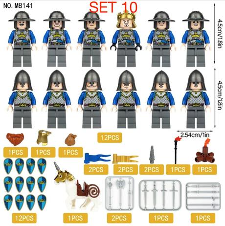 Figúrky rytieri (12ks),