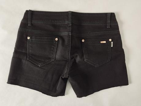 Čierne rifľové kraťasy, m