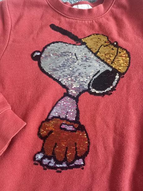 Mikina hm snoopy unisex v.122/128, h&m,122