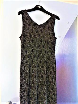 Lurexové spoločenské šaty, l