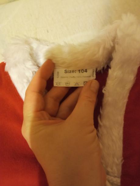 Fleesovy vianočný krátky kabat, 110