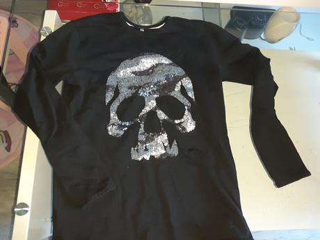 Tričko s  flitrami, reserved,158