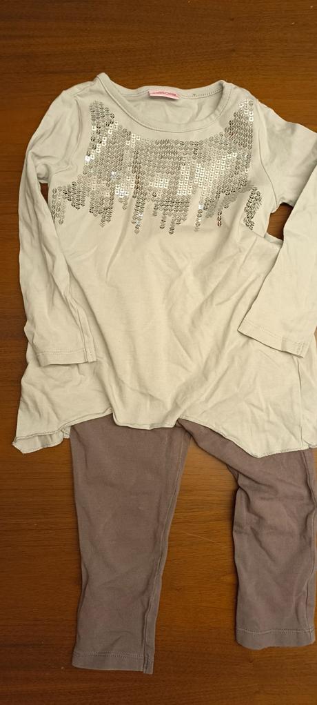 Flitríkové predĺžené tričko+legíny,veľ.1-2roky, cherokee,86