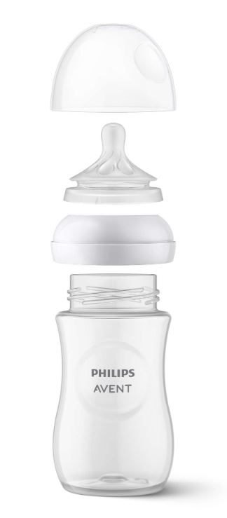 Avent natural plastová fľaša response 3x260ml., +1, avent