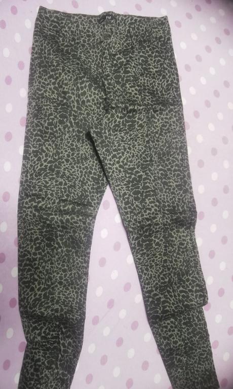 Sivé leopardie nohavice, f&f,38