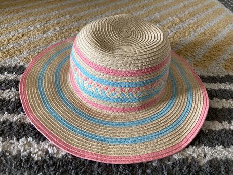 Pásikavý slamený klobúk 128/146, reserved,134