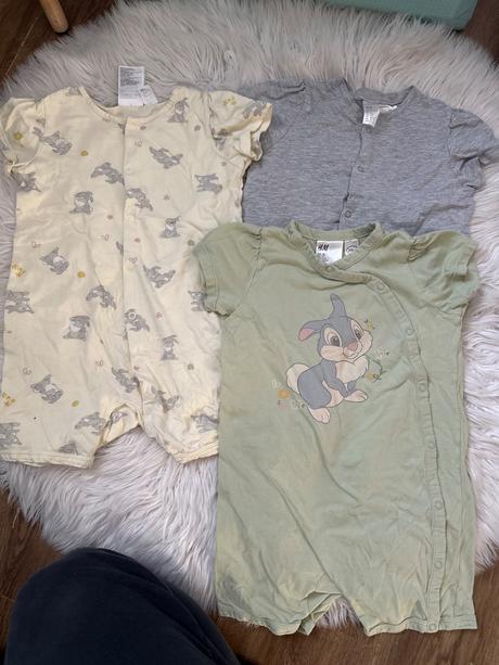 3 krátke pyzamkove overaly, h&m,98