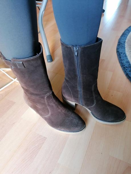 Nízke celokožené čizmy, 36