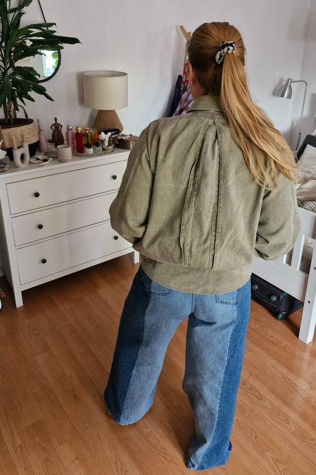Vintage džínsová bunda, l